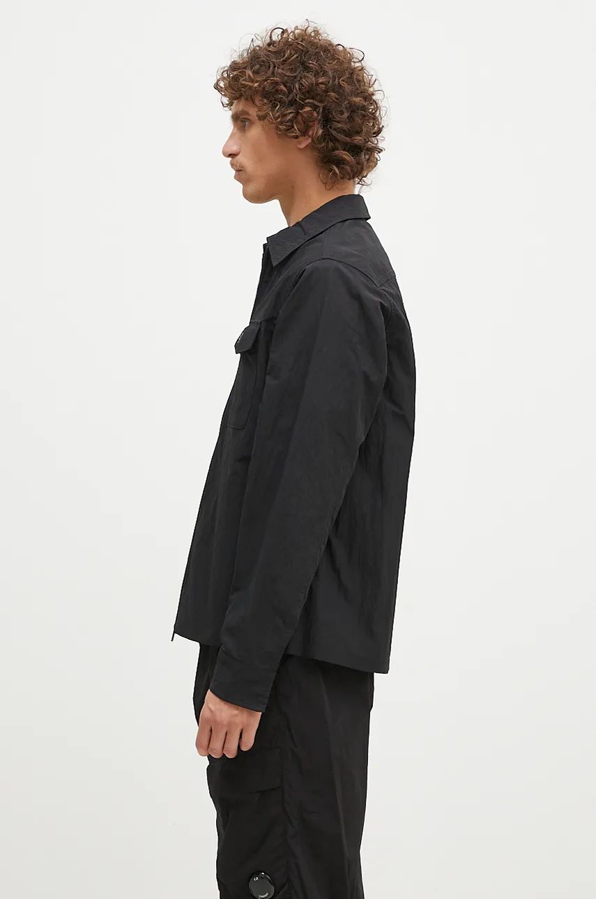 Paita Fred Perry Overshirt Pocket Musta | M5684.236, 1