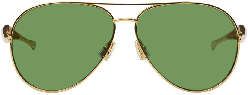 Aurinkolasit Bottega Veneta Aviator Sunglasses Vihreä | BV1305S-001