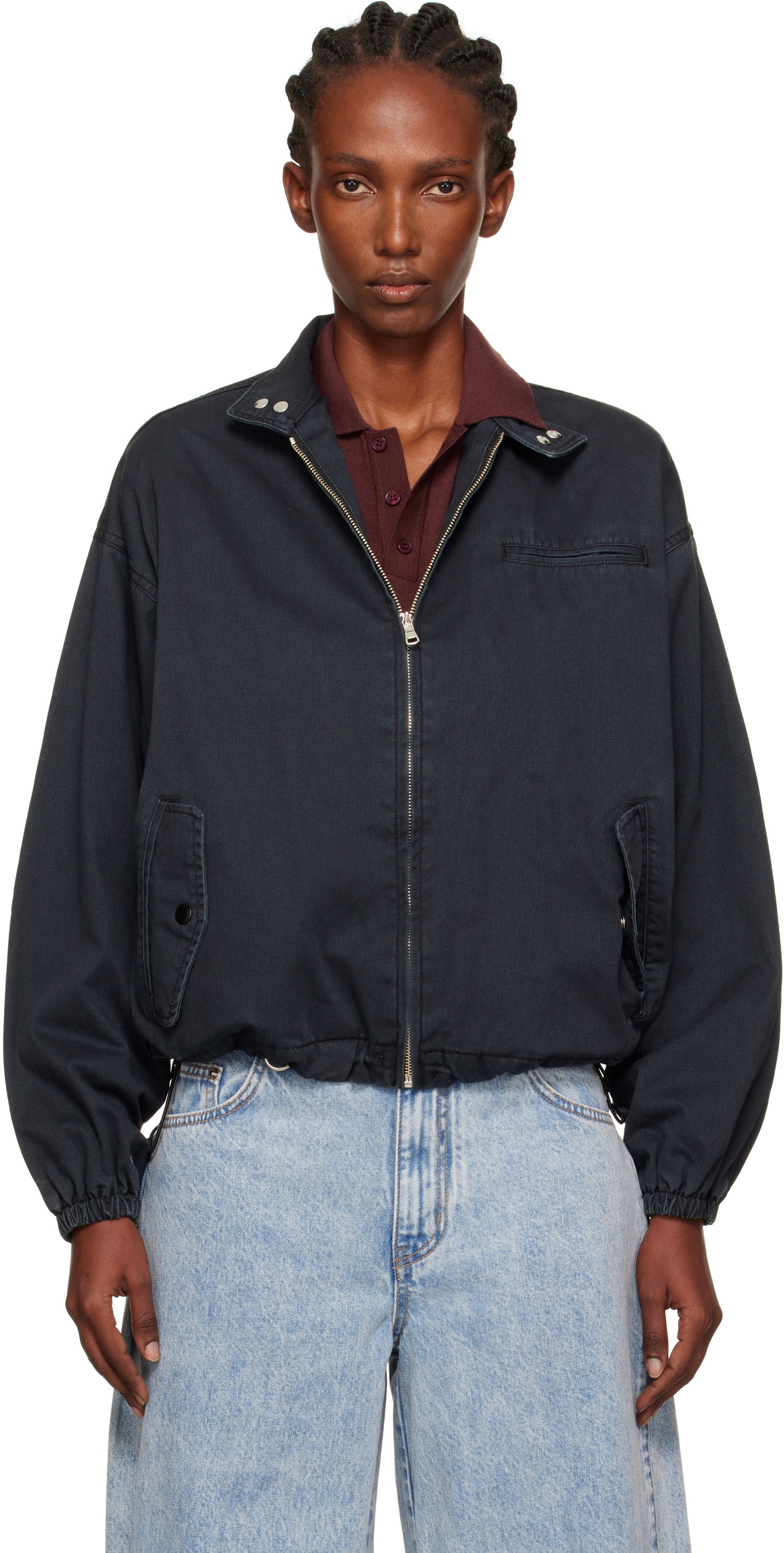 Takki We11done We11done Harrington Jacket Musta | WD-JP2-25-052-W-NV, 0