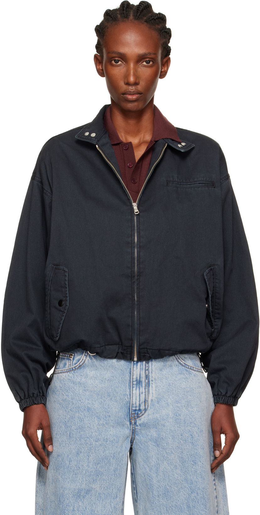 Takki We11done We11done Harrington Jacket Musta | WD-JP2-25-052-W-NV