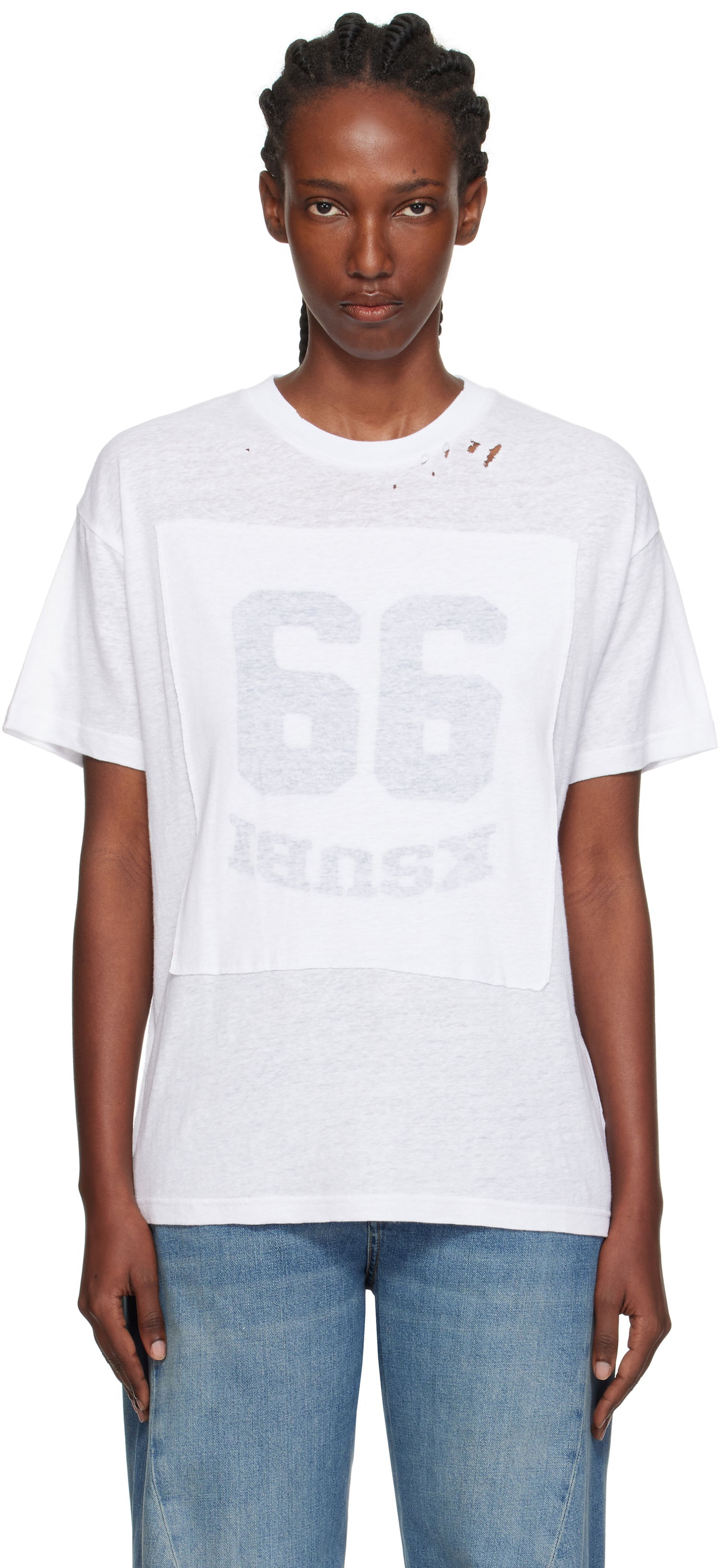 T-paita Ksubi Ksubi '99' Oh G T-Shirt Valkoinen | WPF25TE019, 0