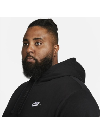 Huppari Nike Club Fleece Full-Zip Musta | BV2645-010