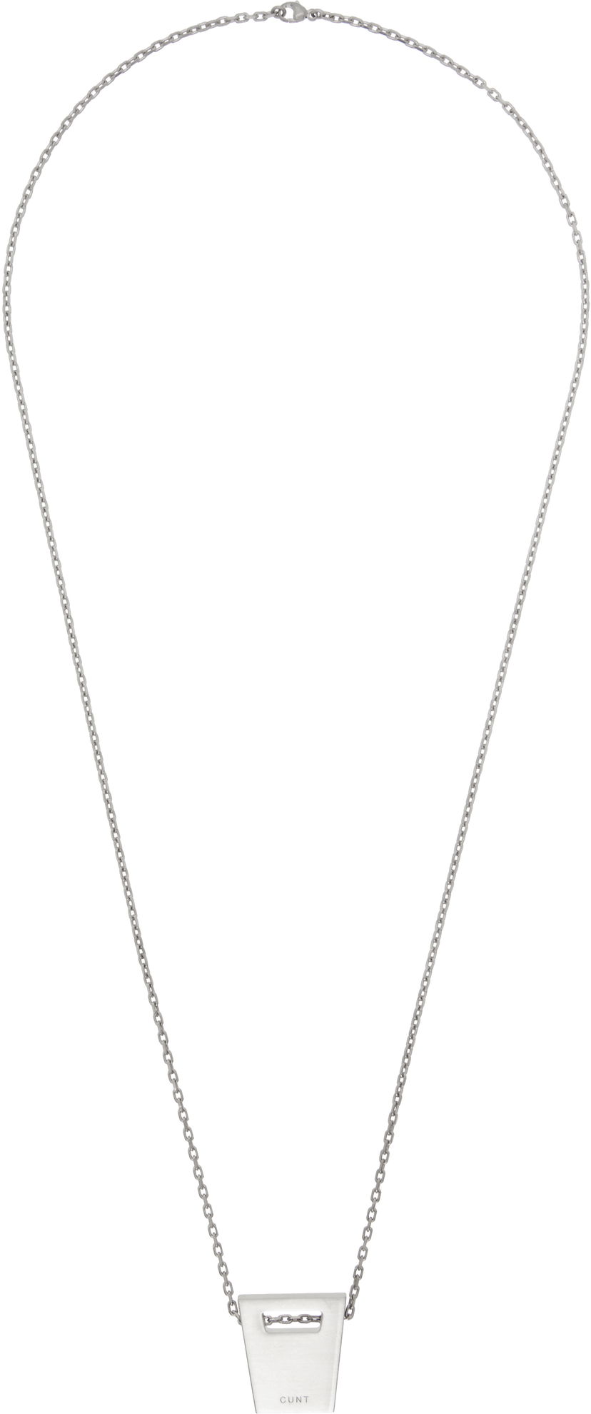 Kaulakoru Rick Owens Rick Owens Hollywood Dogtag Necklace Metallinen | RJ0000063 MMTHE9