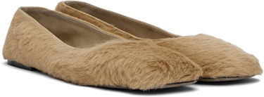 Vaatteet The Row The Row Square Toe Ballerina Flats Beige | F1598-L316, 3