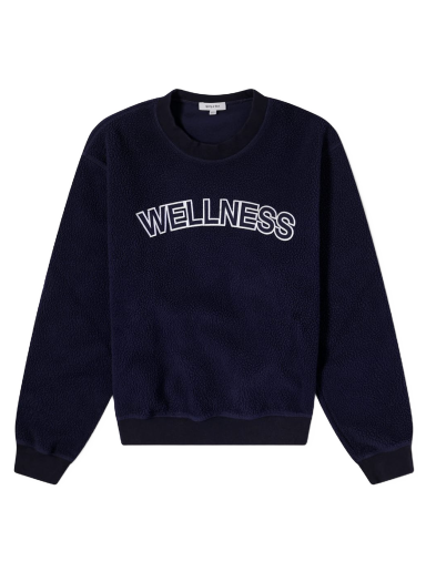 Huppari Sporty & Rich Wellness Sherpa Sweatshirt Tummansininen | CR666NA