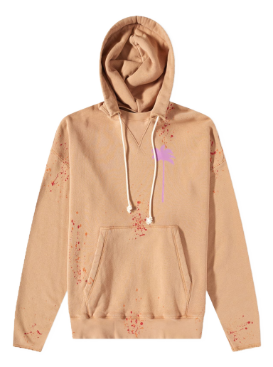 Huppari Palm Angels Painted Popover Hoodie Oranssi | PMBB104S23FLE0016235