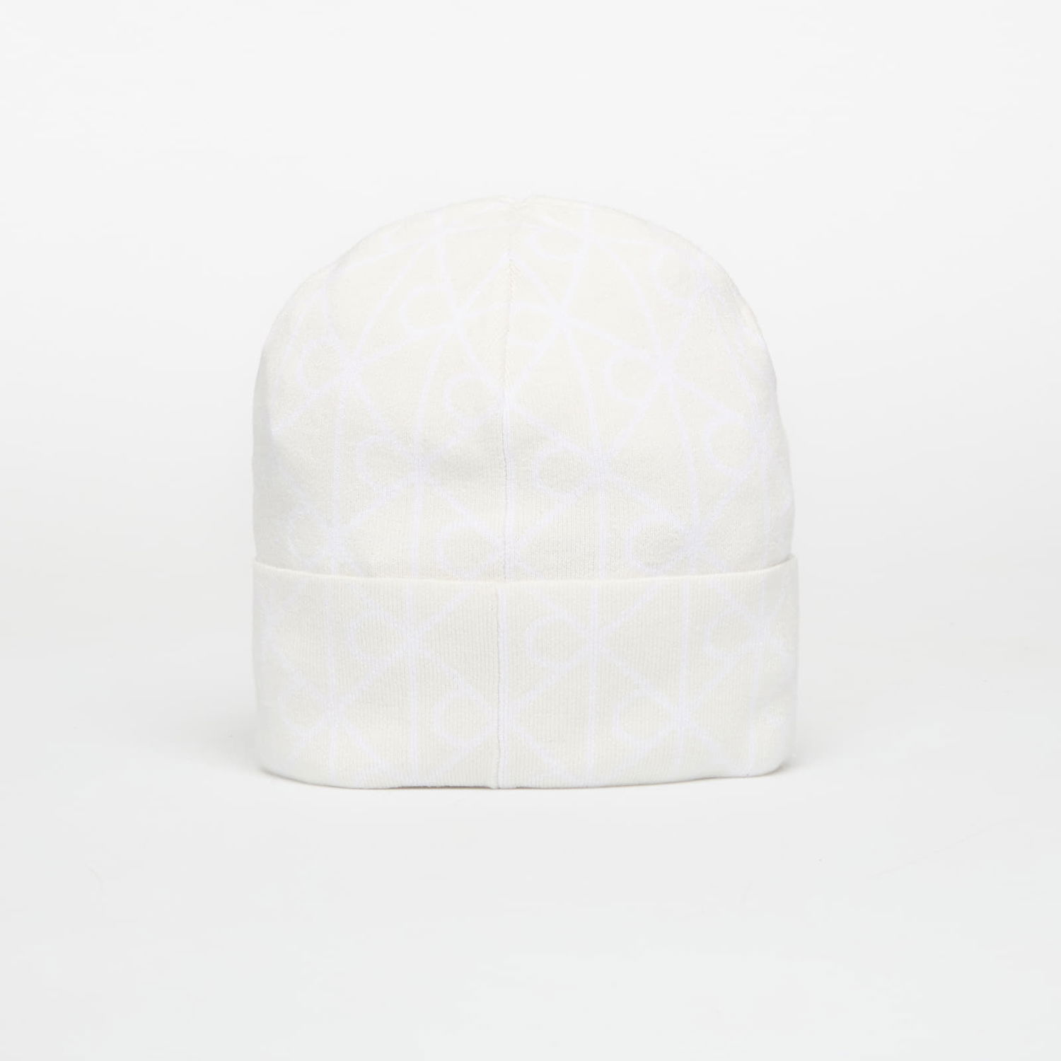 Pipo CALVIN KLEIN Calvin Klein Emblem Aop Fine Knit Beanie Valkoinen | LV04D8050G FUP, 1