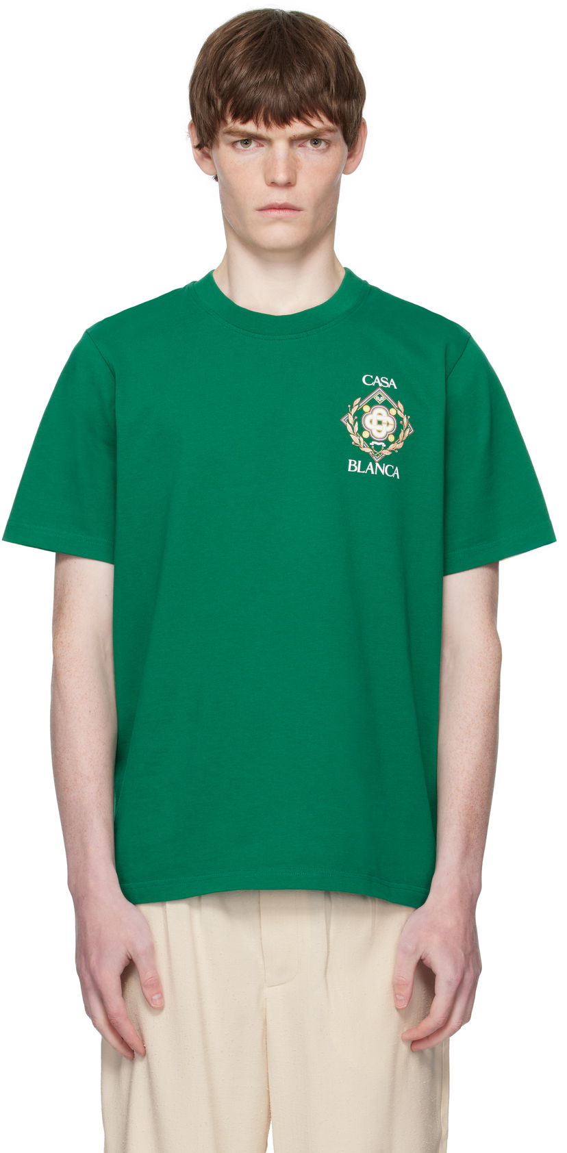 T-paita Casablanca Casablanca Championship Diamond T-Shirt Vihreä | MPF25-JTS-001-13-EX