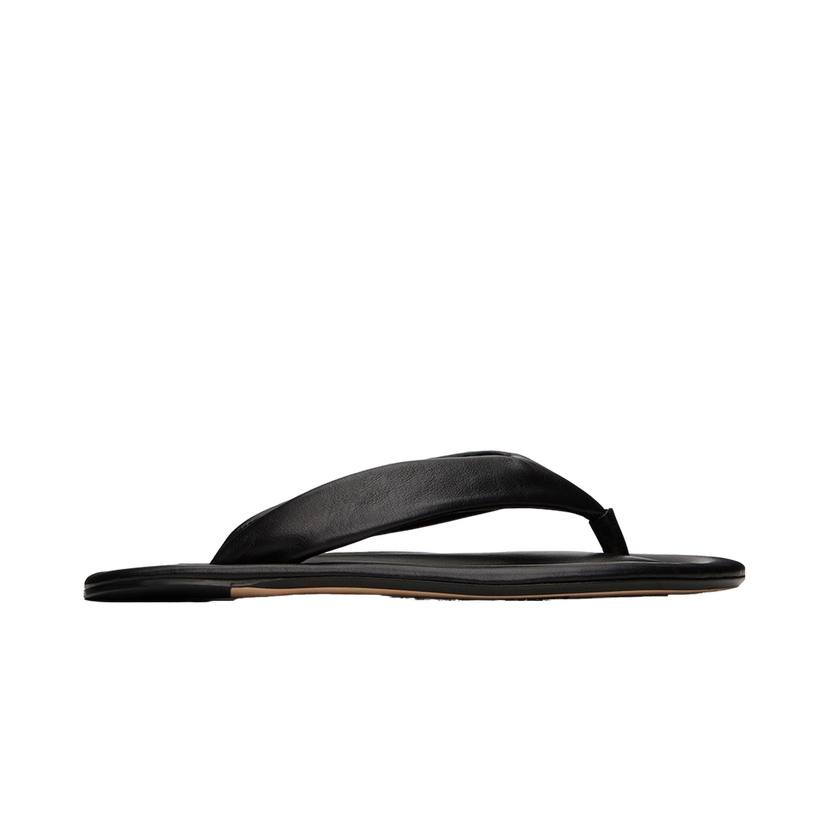 Tennarit ja kengät BY FAR Dasha Leather Thong Sandals Musta | 23SSDASBLNAP