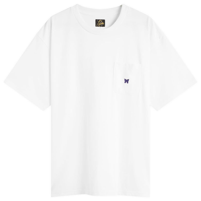 T-paita Needles Crew Neck T-Shirt Valkoinen | RW352-A