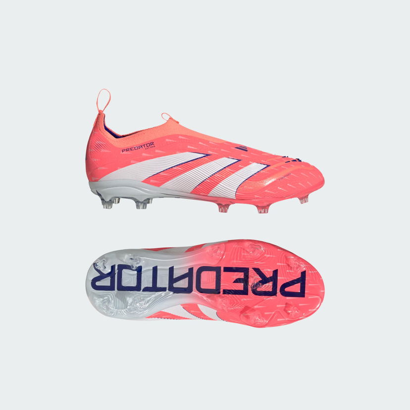 Tennarit ja kengät adidas Performance Predator Elite Laceless Firm Ground Vaaleanpunainen | JP9913