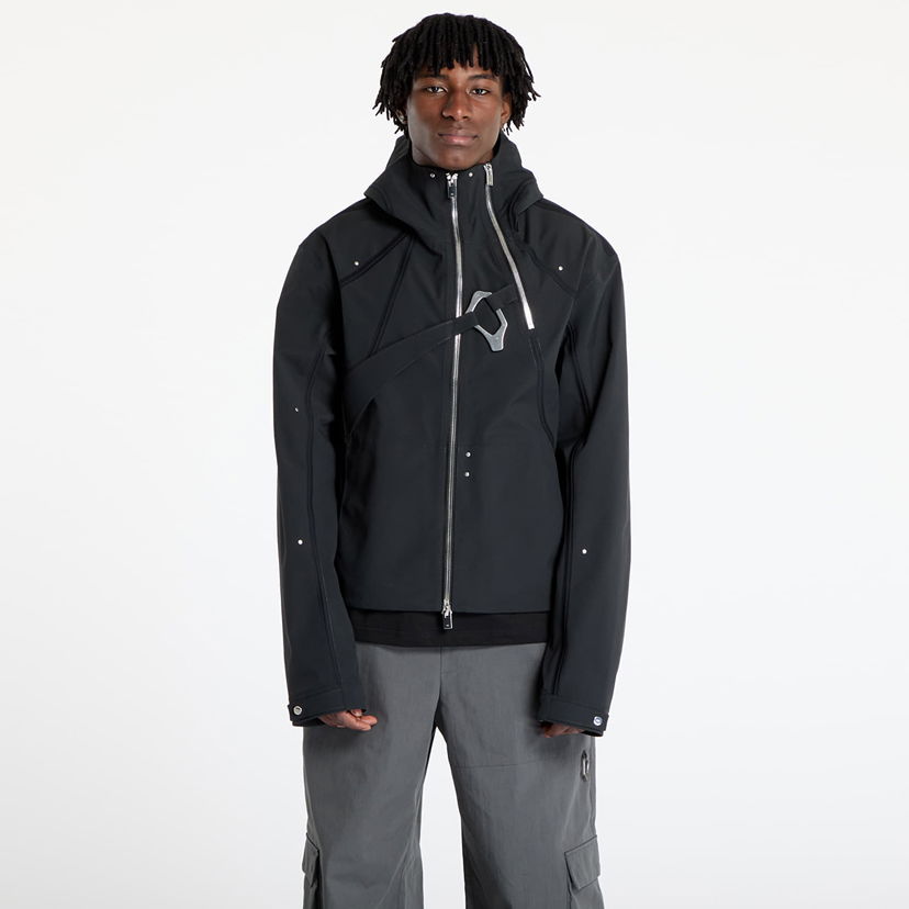 Takki HELIOT EMIL HELIOT EMIL Moire Technical Jacket Musta | PREAW25_M_02_062_BLK01_CO