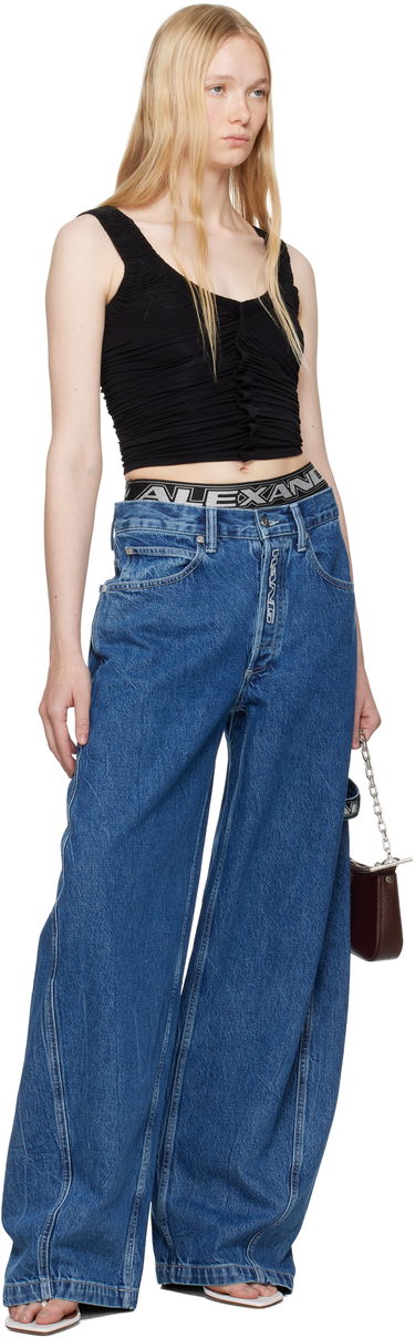 Tankkitoppi Alexander Wang Alexander Wang Ruched Tank Top Musta | 1CC2251025, 3