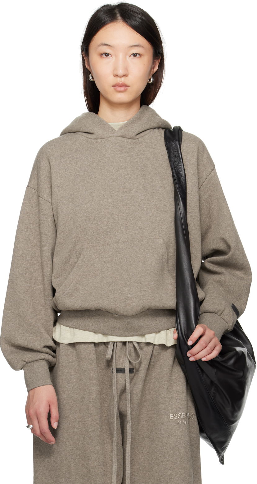 Huppari Fear of God Fear of God ESSENTIALS Classic Fit Hoodie Harmaa | 192SP255543FW