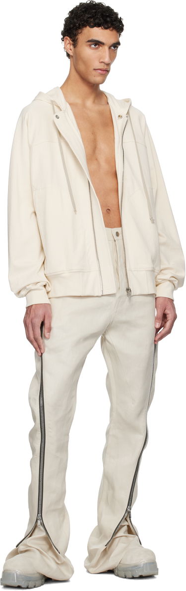 Huppari Rick Owens Rick Owens Hollywood Windbreaker Hoodie Beige | RU01E5241 BA, 3