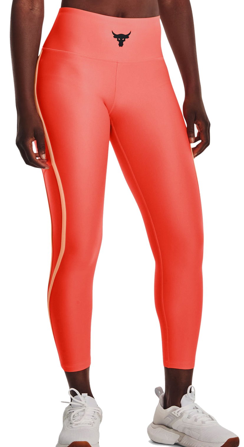 Leggingsit Under Armour Project Rock High-Waisted Ankle Leggings Punainen | 1377455-877