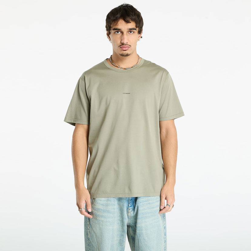 T-paita C.P. Company C.P. Company Mercerized 70/2 Jersey Gasato Short Sleeve Logo T-Shirt Vihreä | 19CMTS161A006374G-356