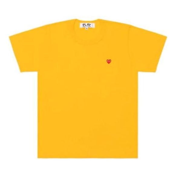 T-paita Comme des Garçons PLAY Small Emblem T-Shirt Keltainen | AZ-T314-051-3