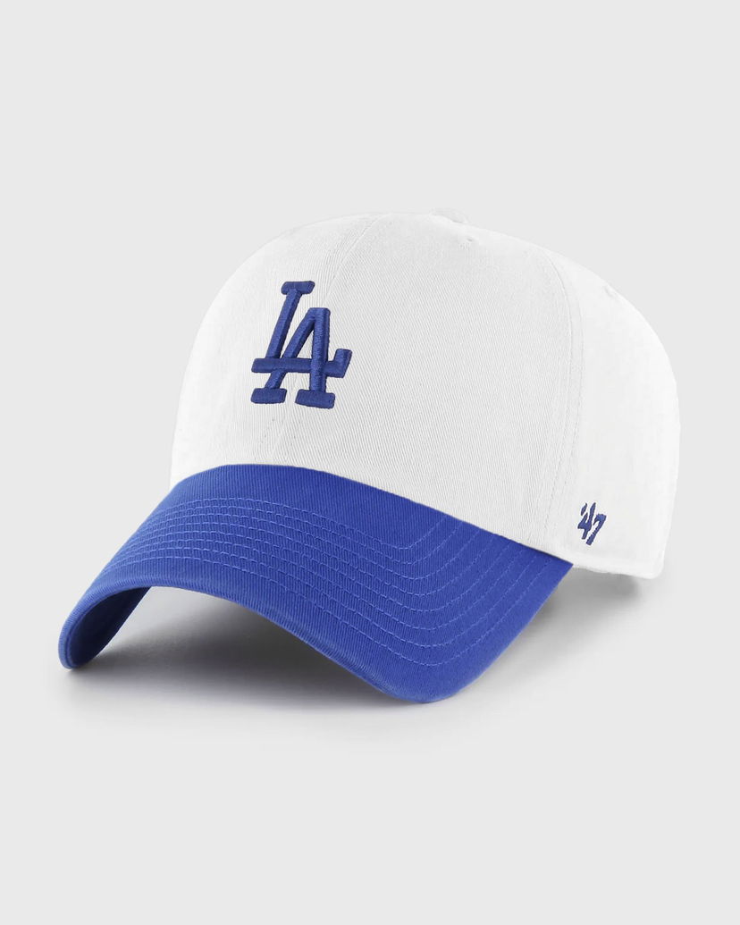 Korkki Sporty & Rich LA Dodgers Two-Tone Clean Up Baseball Cap Valkoinen | AC060627668WH46