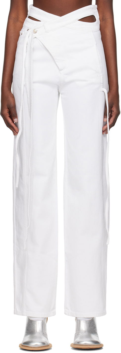 Jeans Ottolinger Ottolinger Exclusive Wrap Jeans Valkoinen | 1700201