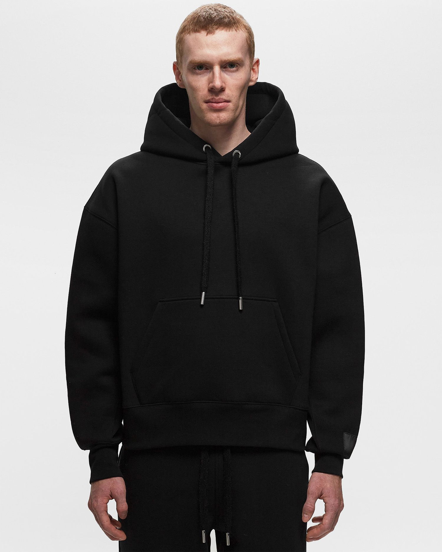Huppari AMI Drawstring Hoodie Valkoinen | USW217.740, 1