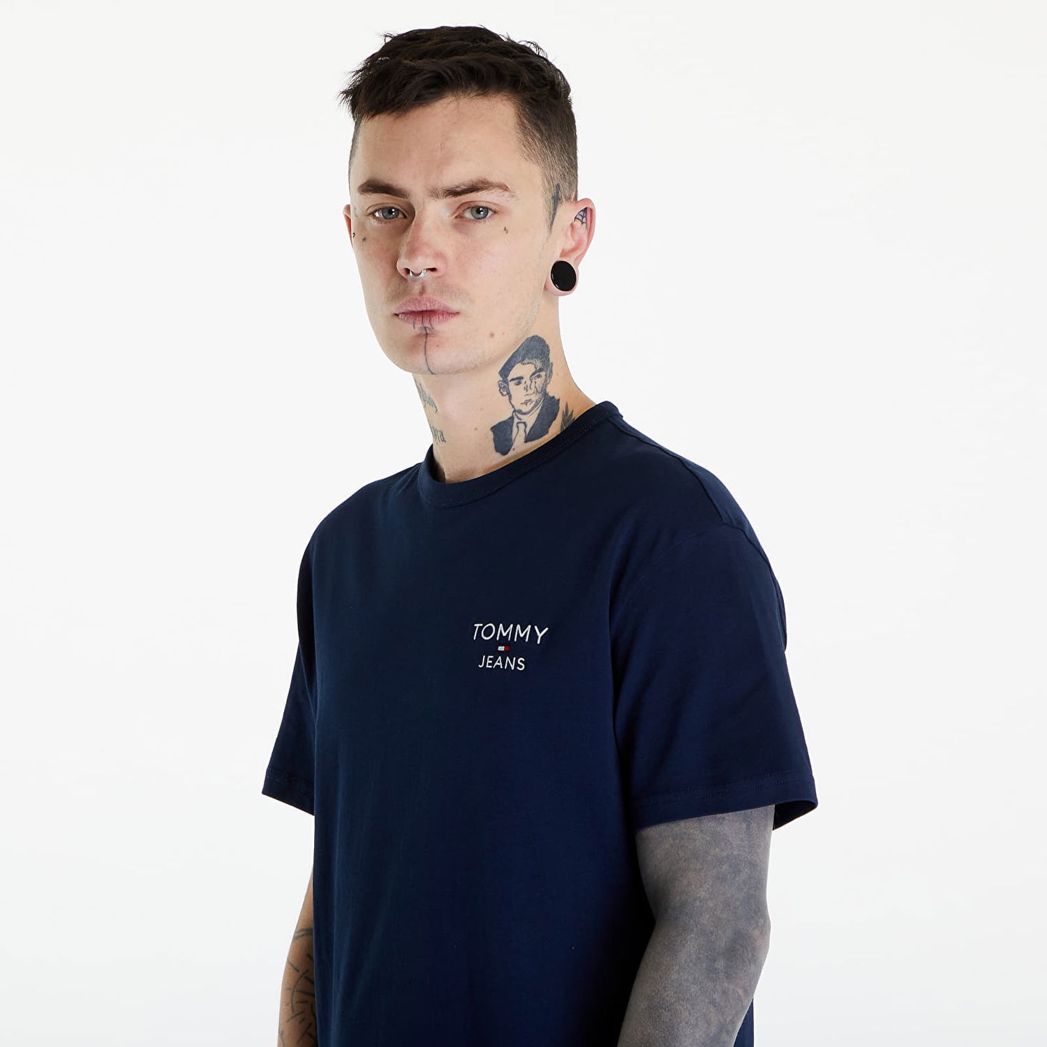 T-paita Tommy Hilfiger Reg Corp Tee Ext Blue Sininen | DM0DM18872 C1G, 1