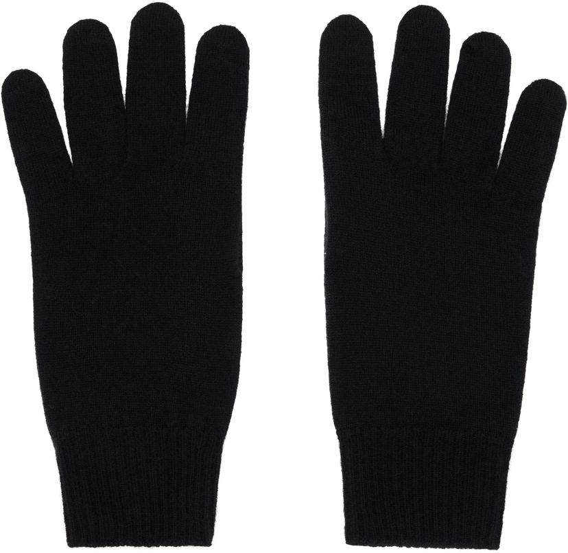 Käsineet The Row The Row Leomarie Knit Gloves Musta | 10072-Y556