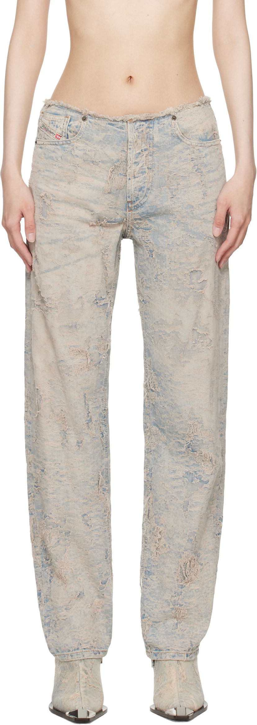 Jeans Diesel 1988 D-Ark 007y5 Distressed Jeans Sininen | A16489 007Y5