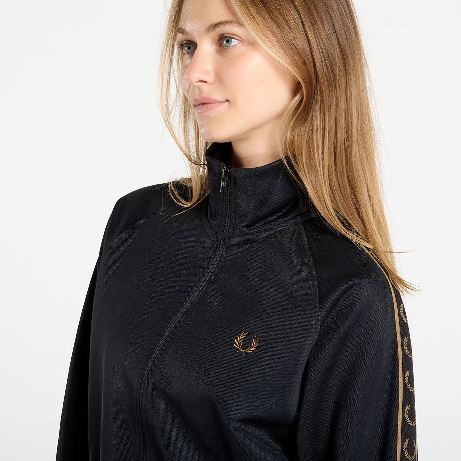 Takki Fred Perry Fred Perry Contrast Tape Track Jacket Musta | J5557 S77, 1