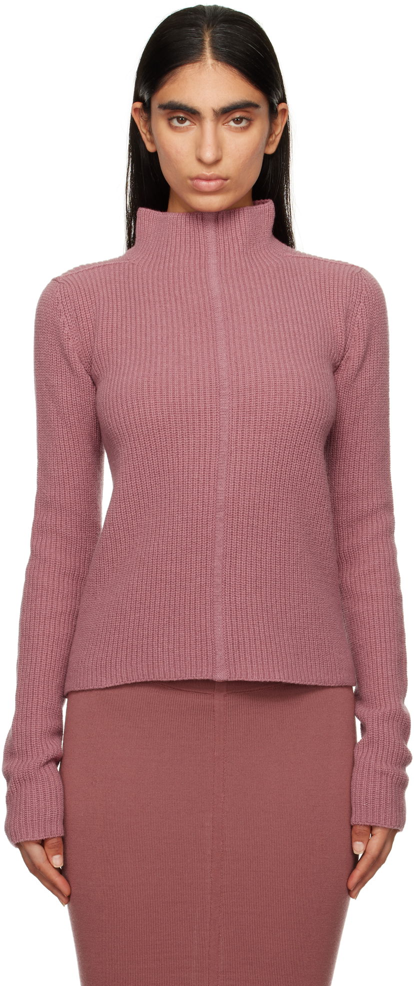Villapaita Rick Owens Porterville Headon Lupetto Turtleneck Sweater Vaaleanpunainen | RO02D3676 WSBRL