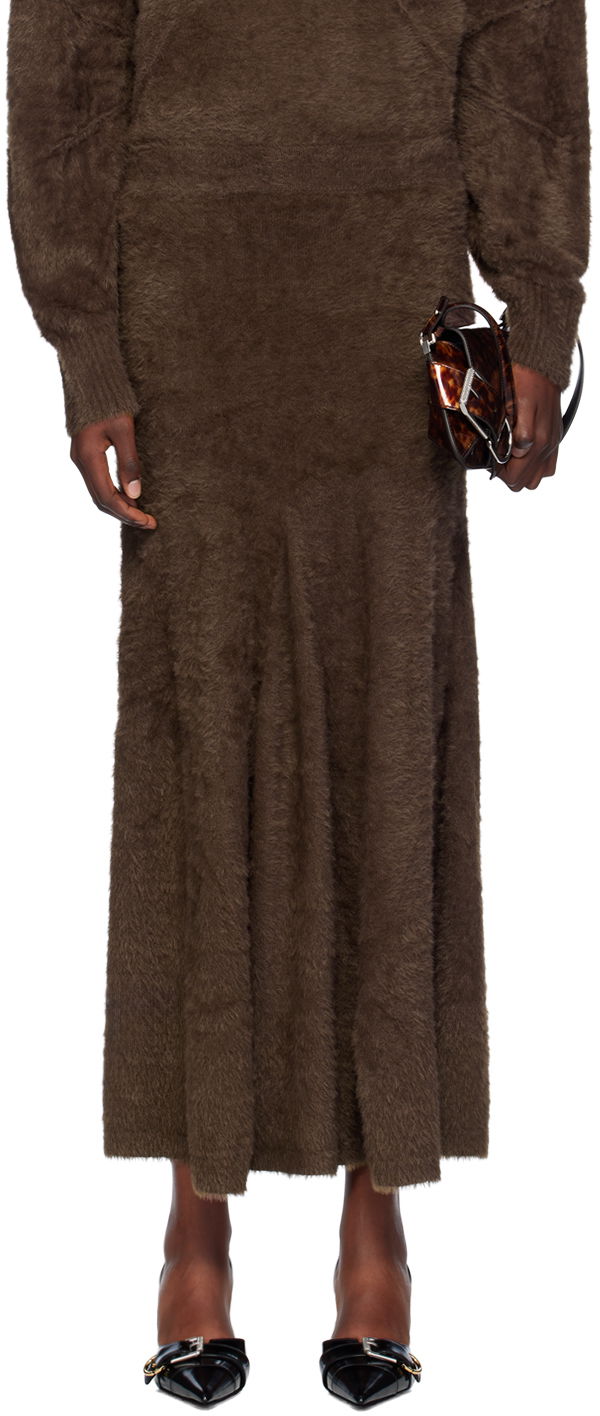 Hame Helmut Lang Helmut Lang Grunge Maxi Skirt Ruskea | O06HW701