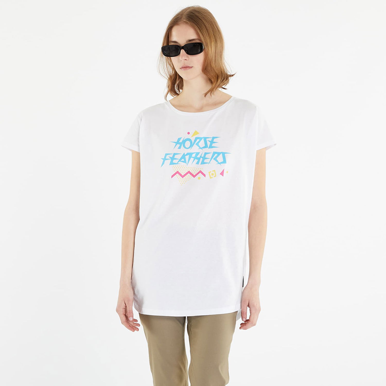 T-paita Horsefeathers Regina Tee Valkoinen | SW886B, 0