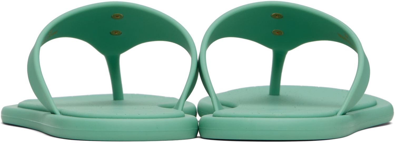 Asusteet Versace Versace Alia Rubber Flat Sandals Vihreä | 1016248_1A10983, 1
