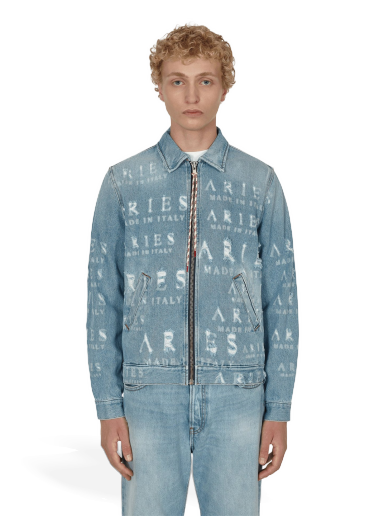 Takki Aries Destroyed Jean Jacket Sininen | FTAR70001 BLU