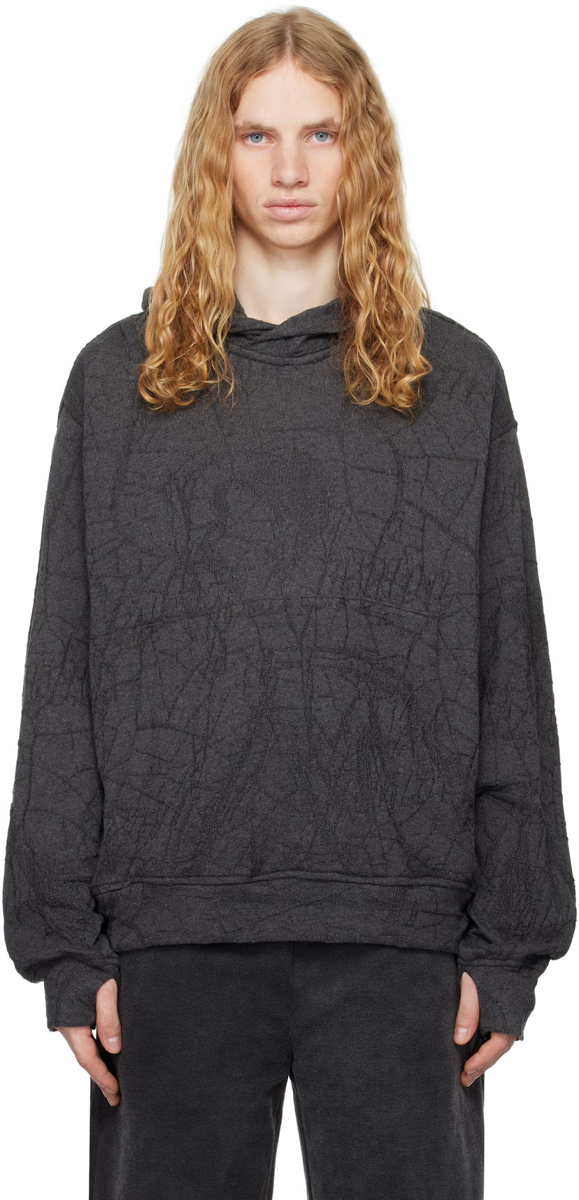 Huppari Serapis Knit Hoodie Harmaa | FW24_KH_2