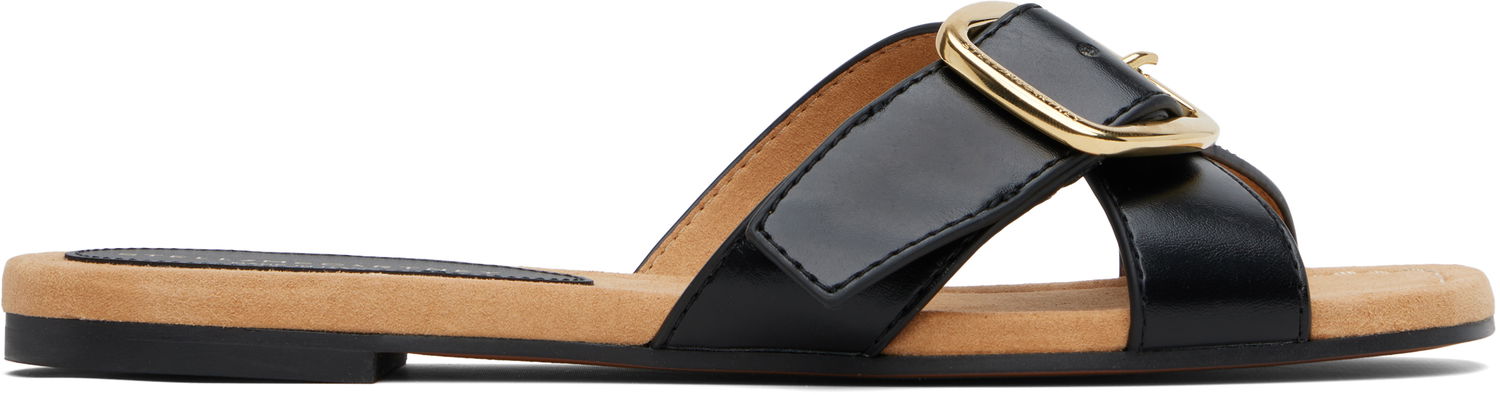 Asusteet Stella McCartney Stella McCartney Gaia Brushed Alter Mat Sandals Musta | 810572W0U70, 0