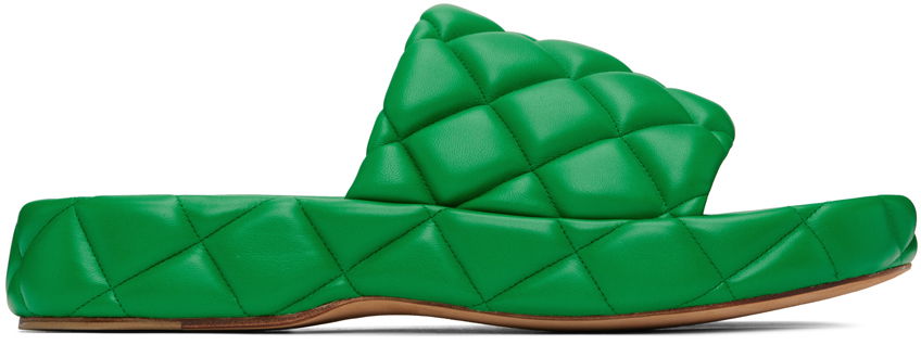 Tennarit ja kengät Bottega Veneta Padded Sandals "Green" Vihreä | 709004 VBRR0, 0
