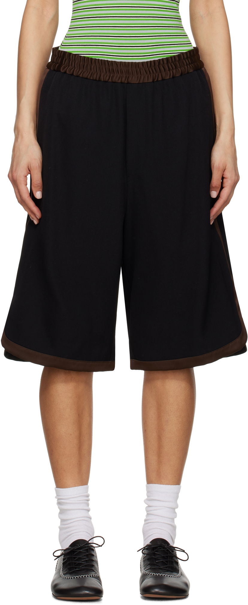 Shortsit Wales Bonner Wales Bonner Ossie Shorts Musta | MS25TR20-WV03-999