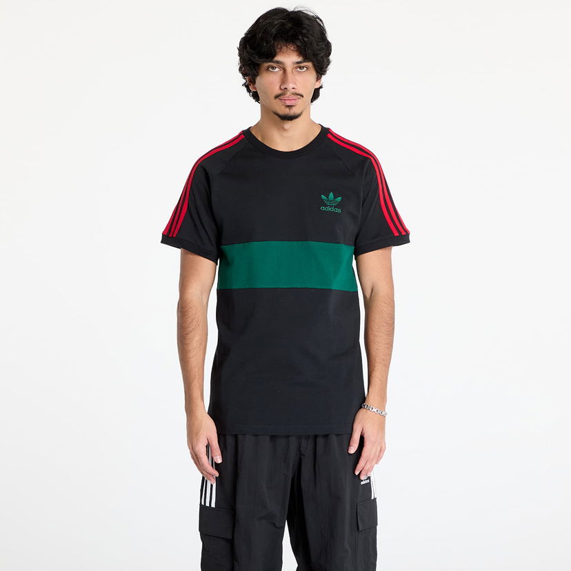 T-paita adidas Originals Three Stripes Panel T-Shirt Musta | JP1272