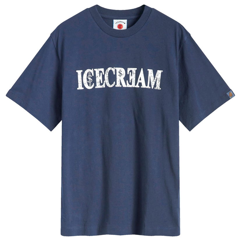 T-paita BBC IceCream ICECREAM World Tour T-Shirt, Size Large Tummansininen | IC24463-NVY