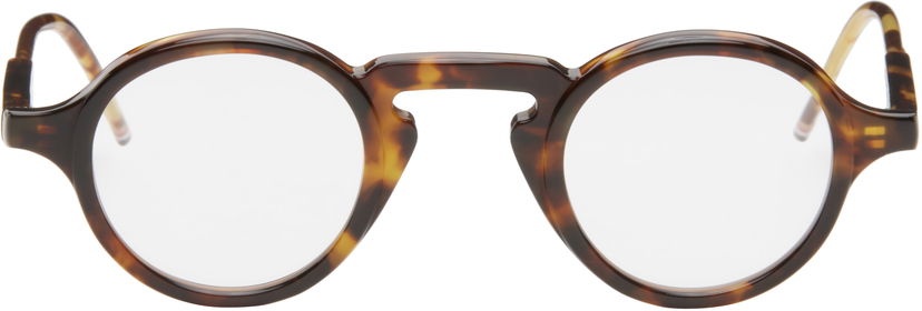 Aurinkolasit Thom Browne Tortoise Round Acetate Glasses Ruskea | UEO904A-G0002