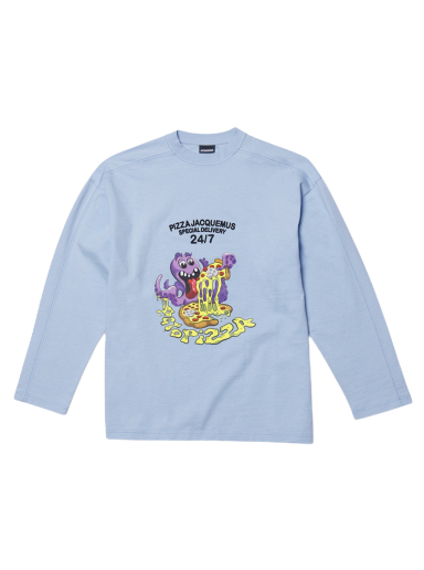 T-paita Jacquemus Le Octopizza Oversized Sininen | 226JS057-2102-3CB