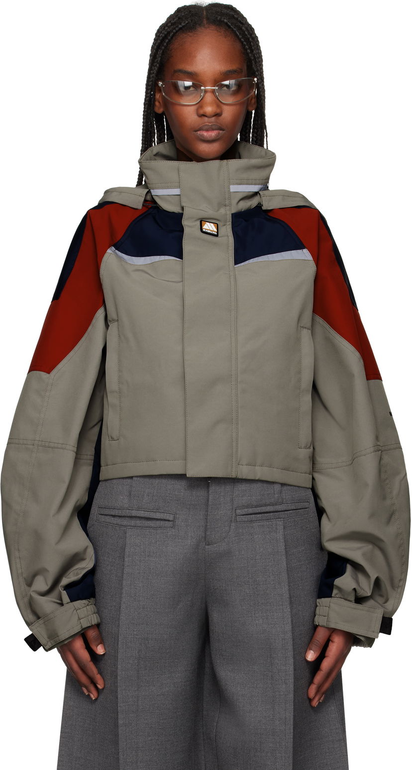 Tuulitakki Martine Rose Martine Rose Shrunken Sports Jacket Harmaa | 741WO10022