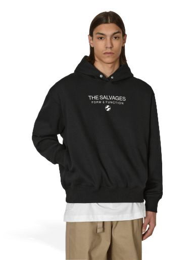 Huppari The Salvages Hypnotic Snap Hooded Sweatshirt Musta | XSS230633BLK BLACK