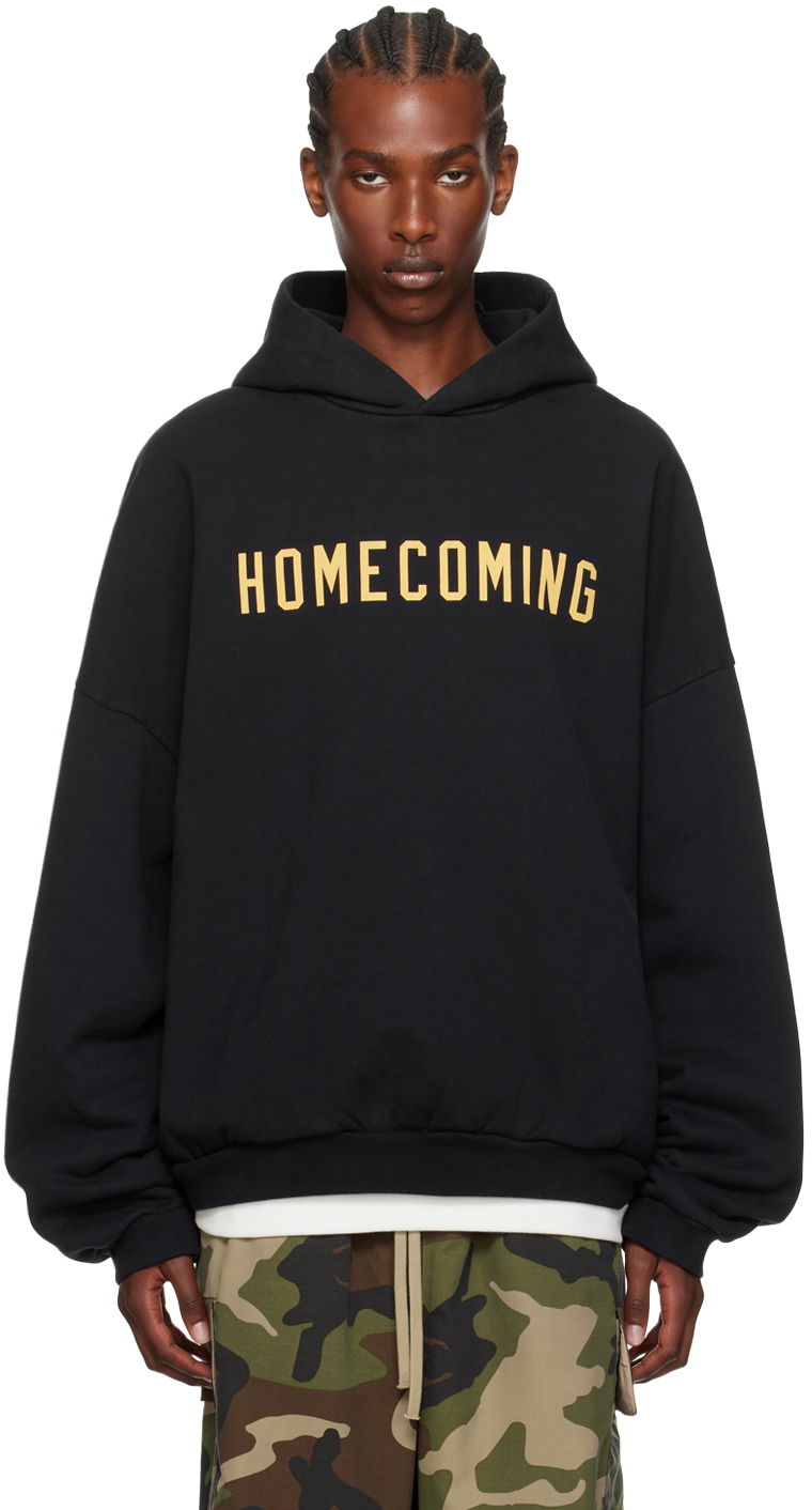 Huppari Fear of God Heavyweight Hoodie With Logo Print Musta | 192BT244810F