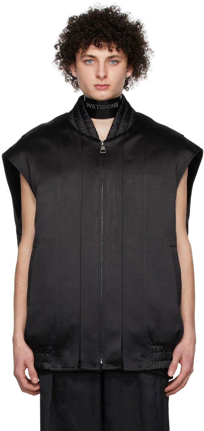 Liivi We11done We11done Bomber Vest Musta | WD-VT1-22-005-U-BK