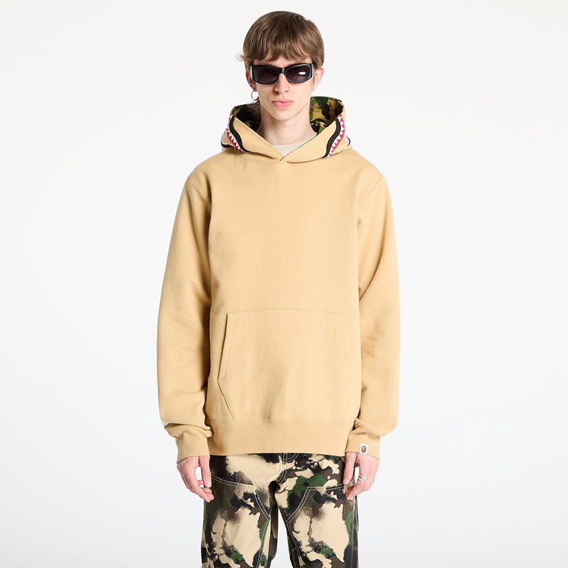 Huppari BAPE A BATHING APE ABC Camo Shark Pullover Hoodie Beige | 001PPL301009MBEI