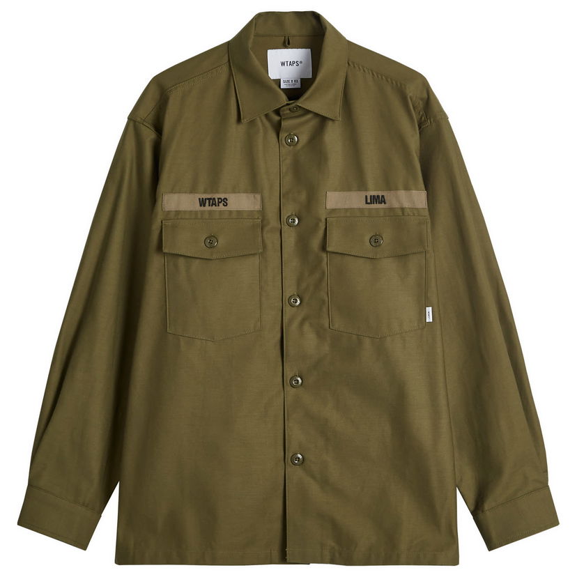 Paita WTAPS Utility Shirt Vihreä | 242WVDT-SHM01-OLV