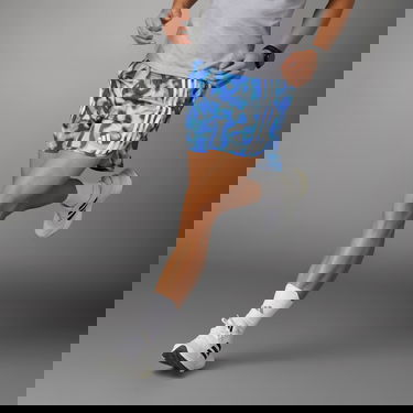 Shortsit adidas Performance Own the Run 3-Stripes Allover Print Sininen | IQ3820, 3