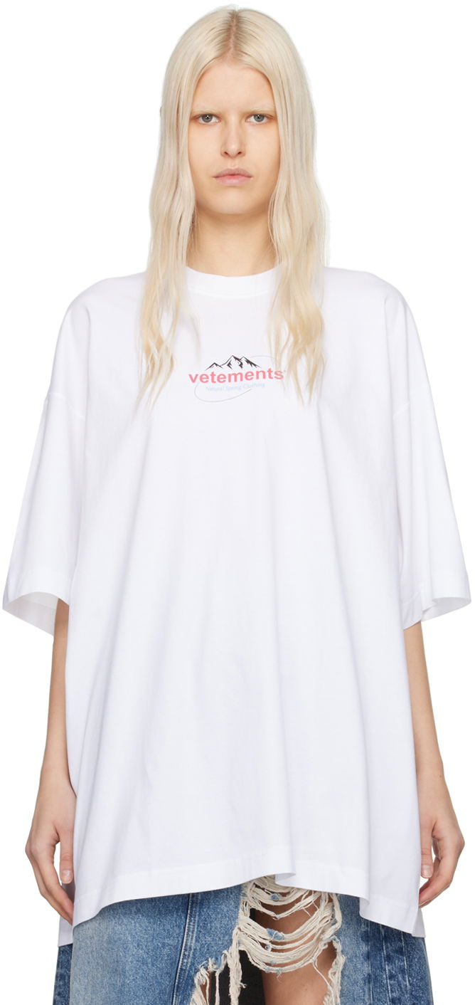 T-paita VETEMENTS Spring Water T-Shirt Valkoinen | UE64TR310W
